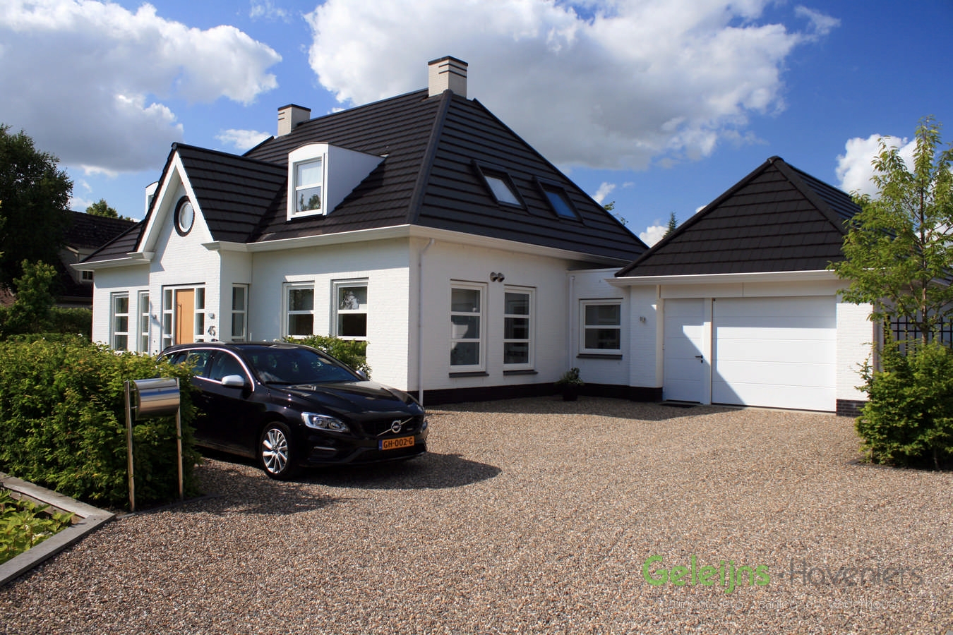 Landelijke tuin vrijstaande nieuwbouwwoning geleijns hoveniers