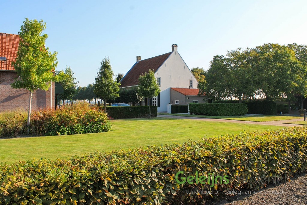 landelijke tuin_zevenbergen_groot gazon_hagen_ruimtelijk_tuinontwerp_tuinaanleg_geleijns hoveniers_beukenhaag